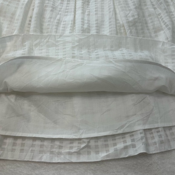 NWT Vince White A-Line Mini Skirt Pleated Size 12 - Picture 4 of 15